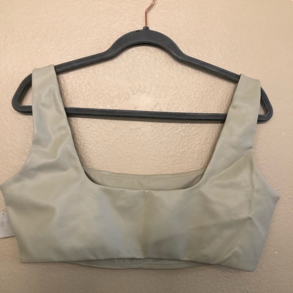 SKIMS Faux Leather Bralette Top in Shell Plus Size 2X - Picture 7 of 15